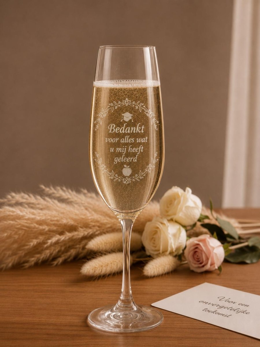 Gepersonaliseerd Champagne Glas - Graveerjeglazen
