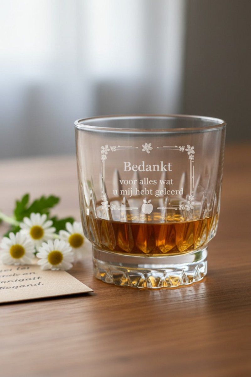 Gepersonaliseerde Whisky Glas. - Graveerjeglazen
