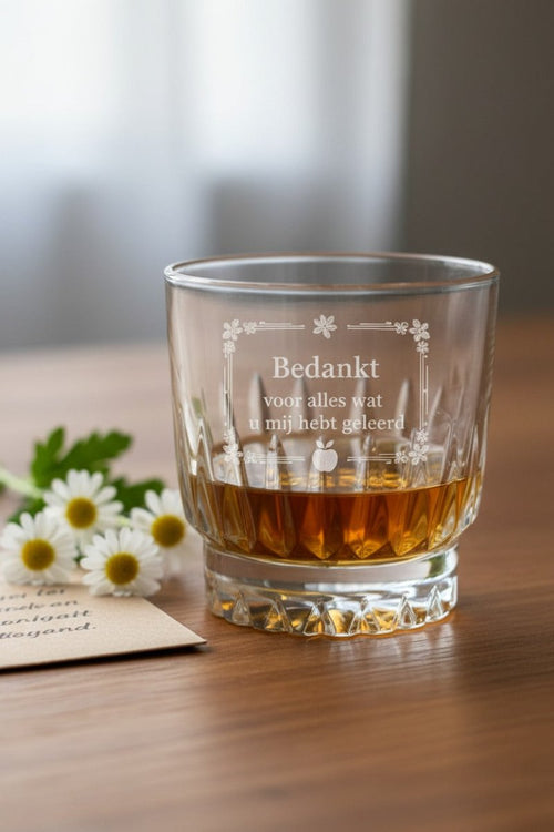 Gepersonaliseerde Whisky Glas. - Graveerjeglazen